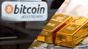 Bitcoin en goud Goud en bitcoin