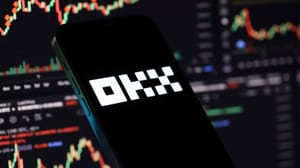 Een afbeelding van OKX, een cryptobeurs die veelal in Europa actief is en die een breed scala aan cryptomunten aanbiedt Een afbeelding van OKX, een cryptobeurs die veelal in Europa actief is en die een breed scala aan cryptomunten aanbiedt