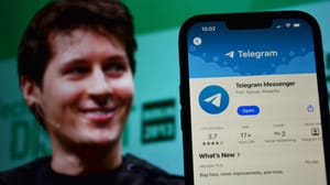Een afbeelding van de oprichter van messenger dienst Telegram, Pavel Durov Een afbeelding van de oprichter van messenger dienst Telegram, Pavel Durov
