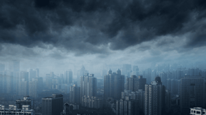 Stilte voor de storm financieel district