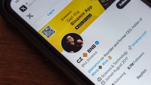 Een afbeelding van het X_Twitter account van Changpeng Zhao, de oprichter van 's werelds grootste cryptobeurs Binance Een afbeelding van het X_Twitter account van Changpeng Zhao, de oprichter van 's werelds grootste cryptobeurs Binance