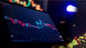 Grafiek van koers van cryptomunt