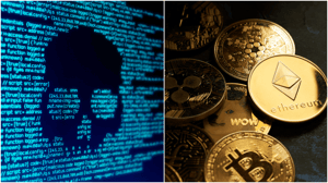 Hacker code en cryptomunten
