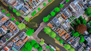 Amsterdam van boven