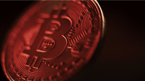 Rode Bitcoin munt Rode Bitcoin munt