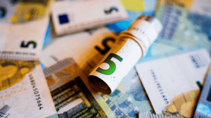 Verzameling van euro biljetten