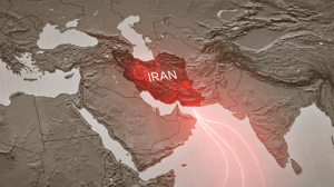 Map van de Straat van Hormuz onder Iran Map van de Straat van Hormuz onder Iran