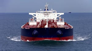 olietanker op zee, straat van Hormuz