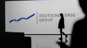 Deutsche Börse met persoon Deutsche Börse met persoon