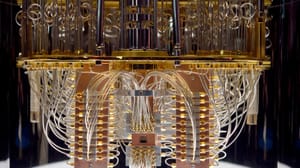 Een afbeelding van een quantum cumputer in Las Vegas Een afbeelding van een quantum cumputer in Las Vegas
