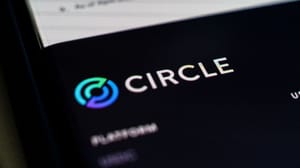 Een afbeelding van het crypto bedrijf Circle, het bedrijf achter USDC en EURC