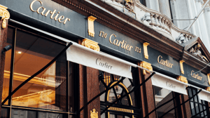 Foto van een Cartier juwelier Foto van een Cartier juwelier