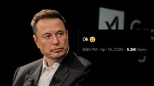Musk schrijf OK op X Musk schrijf OK op X