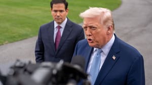 Trump en Rubio spreken pers toe