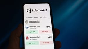 Een afbeelding van het crypto platform Polymarket Een afbeelding van het crypto platform Polymarket