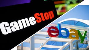 Een split image van gamestop en ebay Een split image van gamestop en ebay