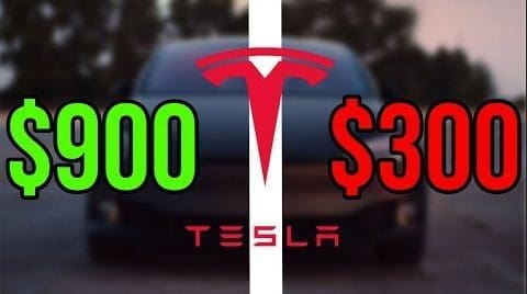 Tesla-aandeel gaat hierdoor van $900 naar $300