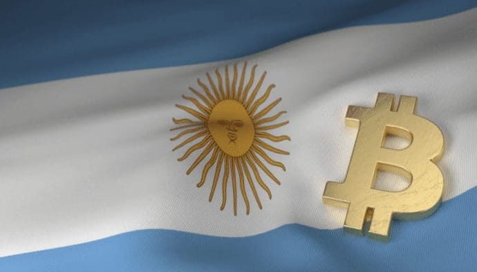 Argentina dibuja en el mapa la "₿" de Bitcoin más grande del mundo