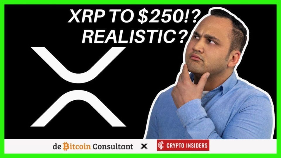 Ripple (XRP) koers naar $250, is dat realistisch?