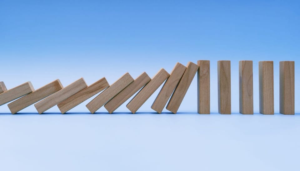 Verdere daling bitcoin koers kan domino-effect veroorzaken
