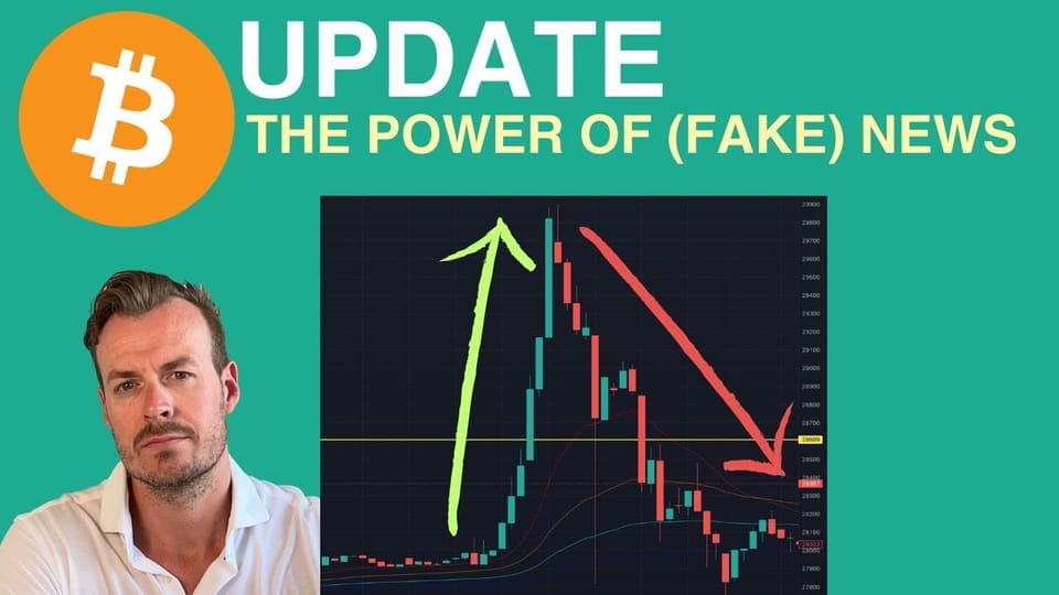 Bitcoin update: De enorme kracht van nepnieuws - toch géén BTC beursfonds