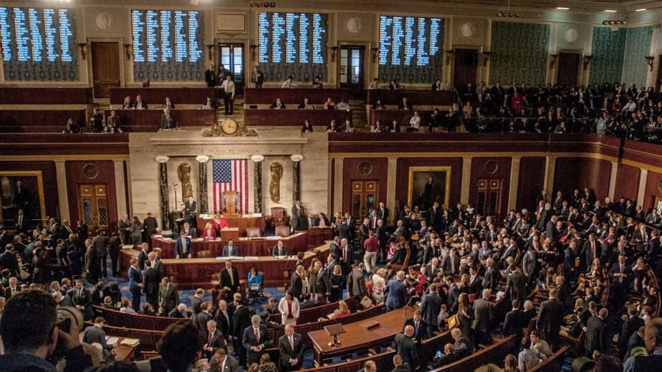 amerikaanse senaat US senate foto genomen vanaf het balkon