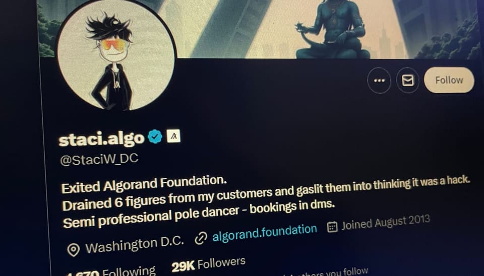 Algorand CEO gehackt, maar dader doet niet wat je zou verwachten