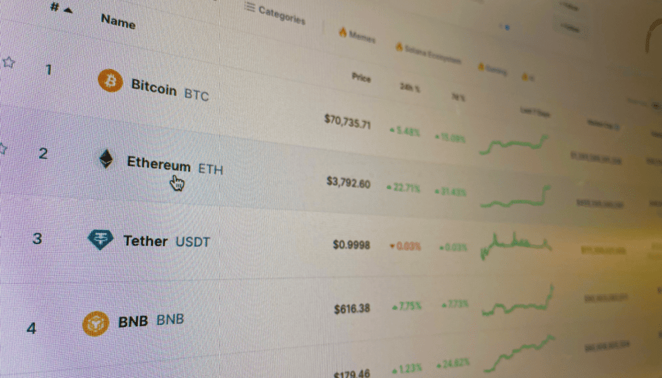 Crypto Radar: Ethereum stijgt 20% - PEPE, BONK dik in de plus