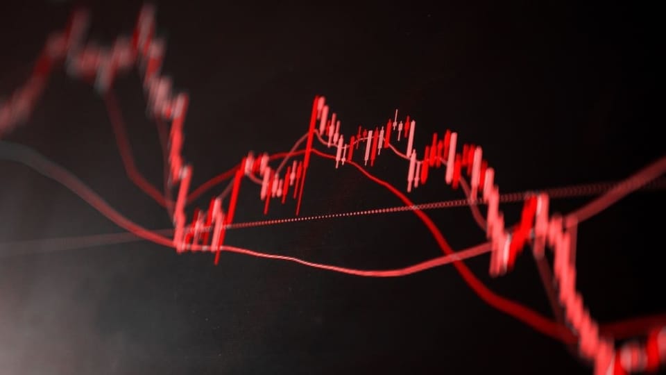 Dalende koers en crypto, aandelen