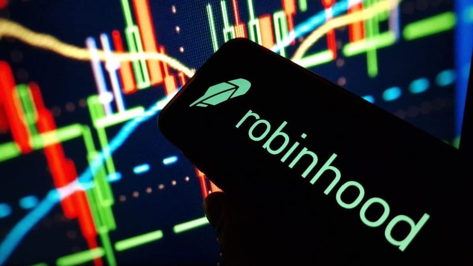 Afbeelding van Robinhood logo op mobiel