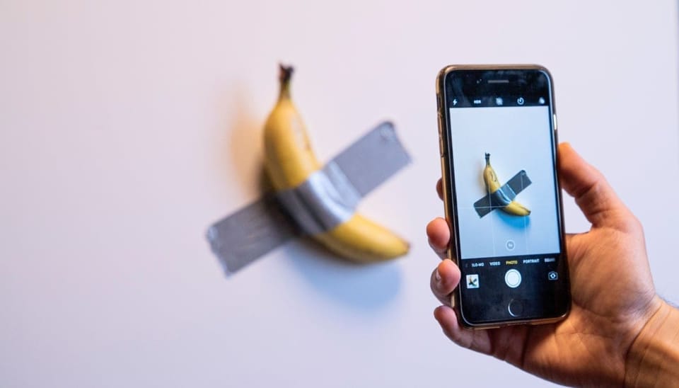 Crypto millonario come una obra de arte de $6,2 millones: Un plátano