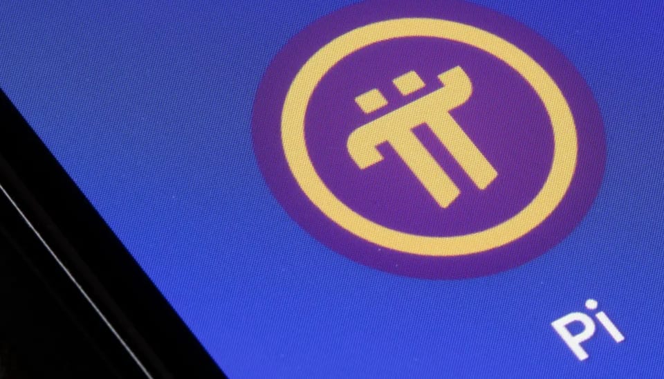 Pi network logo op telefoon