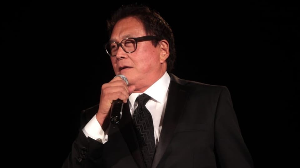 Robert kiyosaki spreekt op gala