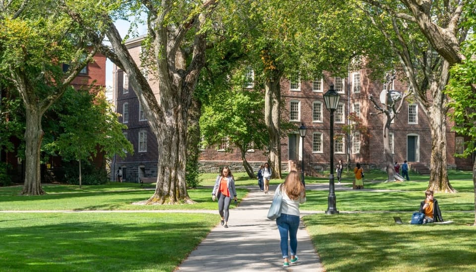 Een afbeelding van Brown University, een onderdeel van de Ivy league universiteiten in de Verenigde Staten