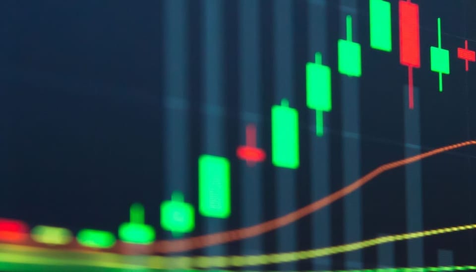 Financial background stock market graph