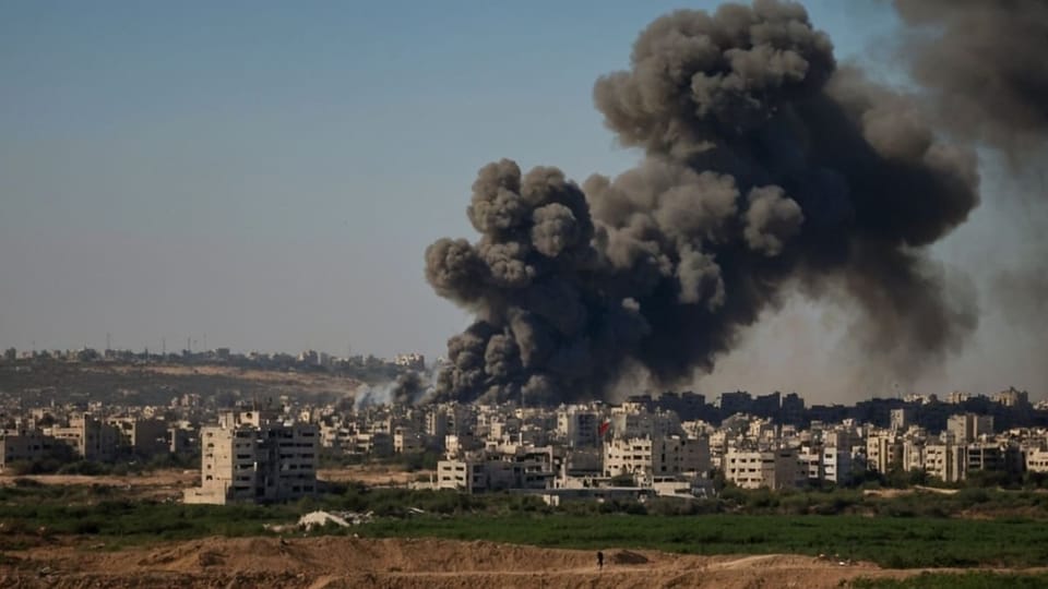 Foto van een bombardement