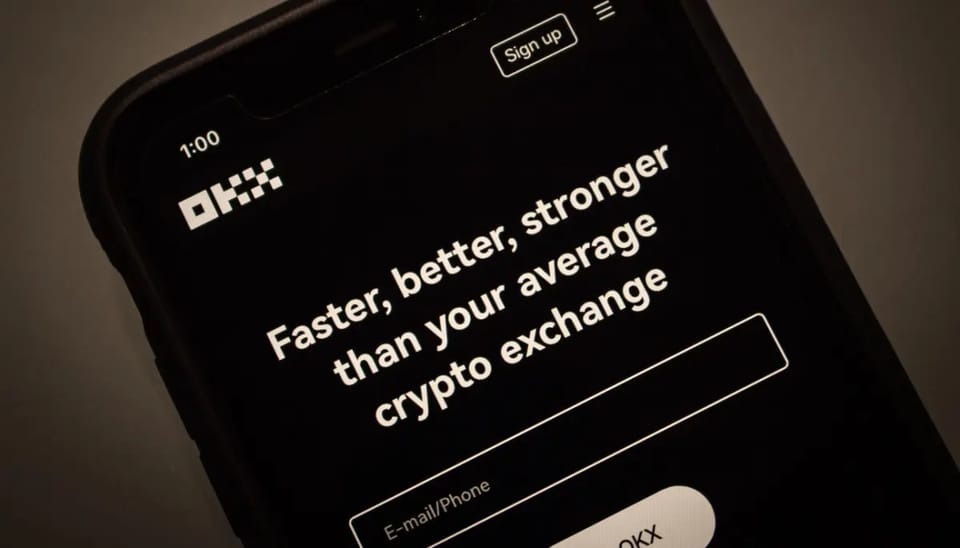 Een afbeelding van cryptobeurs OKX, het bedrijf achter de munt OKB