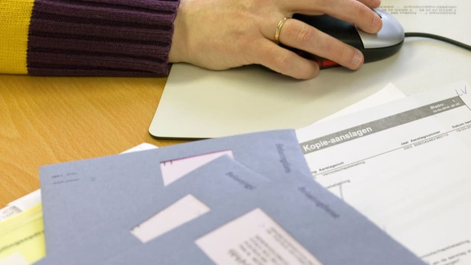 Belastingaangifte op computer