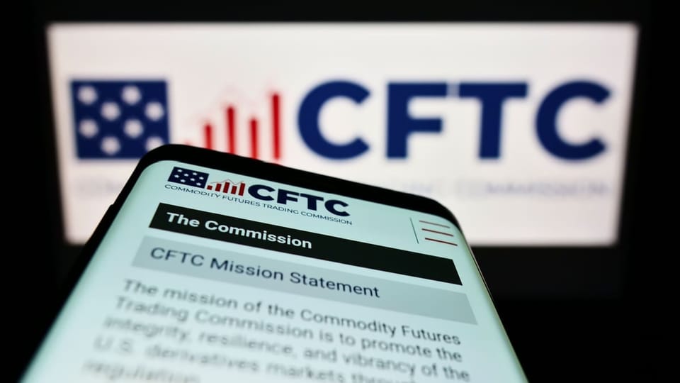 Een afbeelding van de CFTC, een belangrijke Amerikaanse waakhond uit de VS die de markt in grondstoffen reguleert