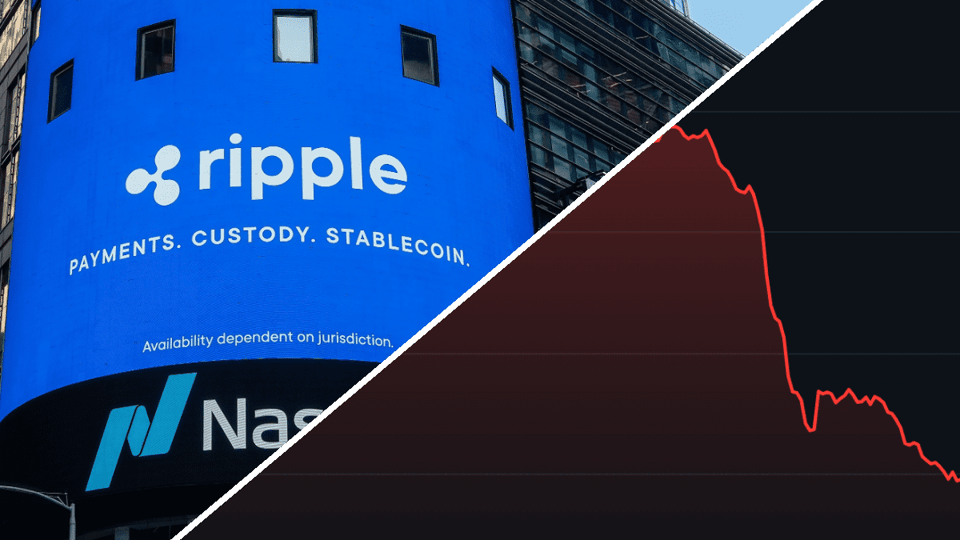 Ripple-XRP-koers-rood
