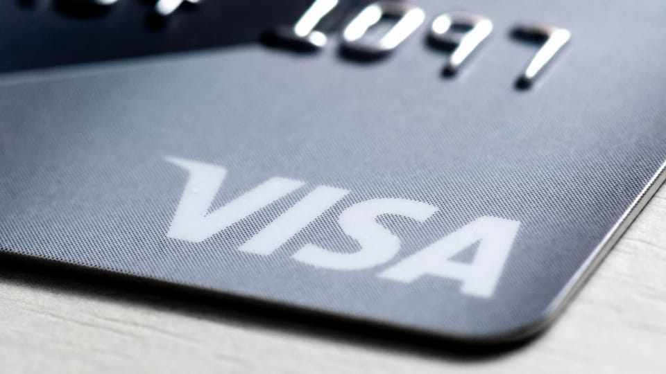 Een afbeelding van een Visa betaalkaart