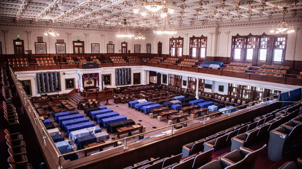 Het huis van afgevaardigden in Texas, waar onder andere aan crypto regelgeving wordt gewerkt