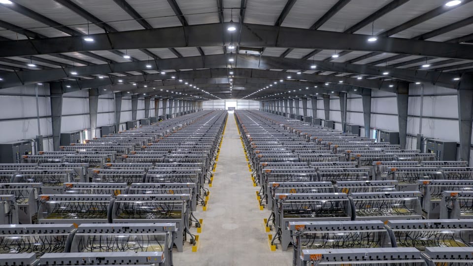 Riot Platforms bitcoin mining operatie in Texas
