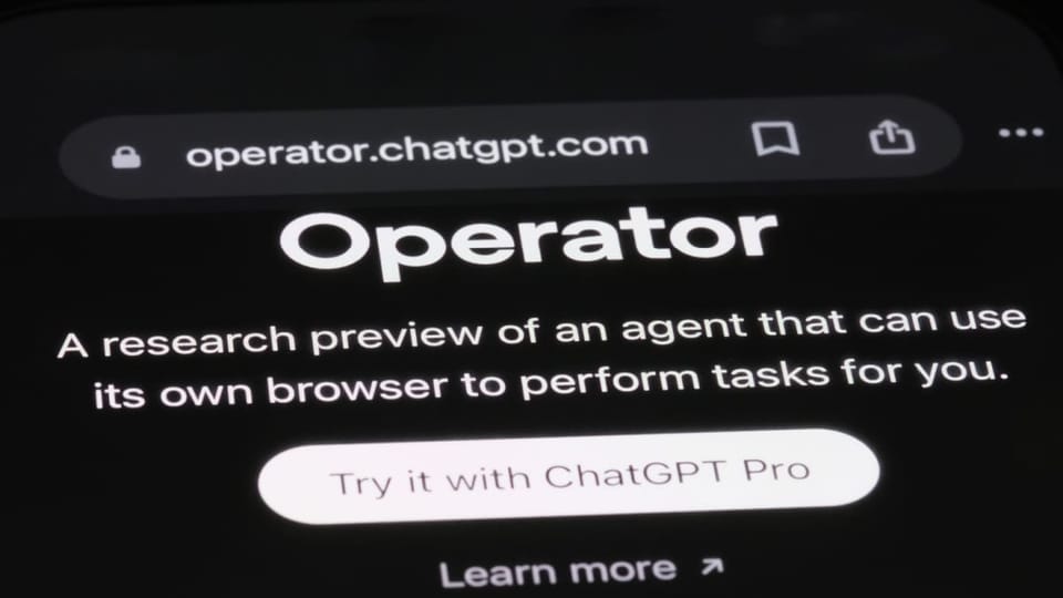 Een afbeelding van ChatGPTs operator - een AI agent