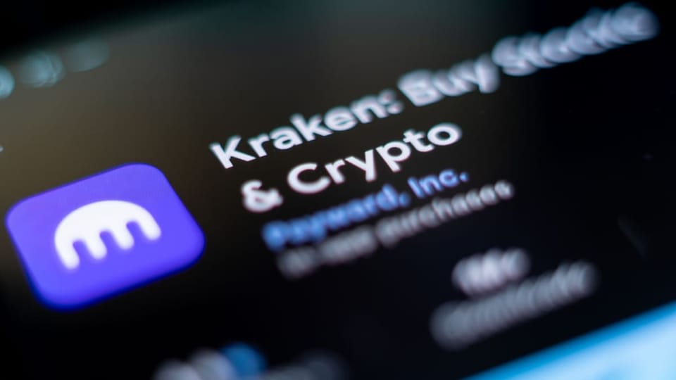 Een afbeelding van de app van Kraken in de Play store