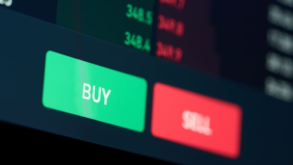 Een afbeelding van een koop en verkoop pagina van een financiele asset