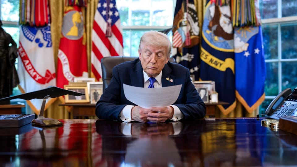 President Donald Trump in het Witte Huis