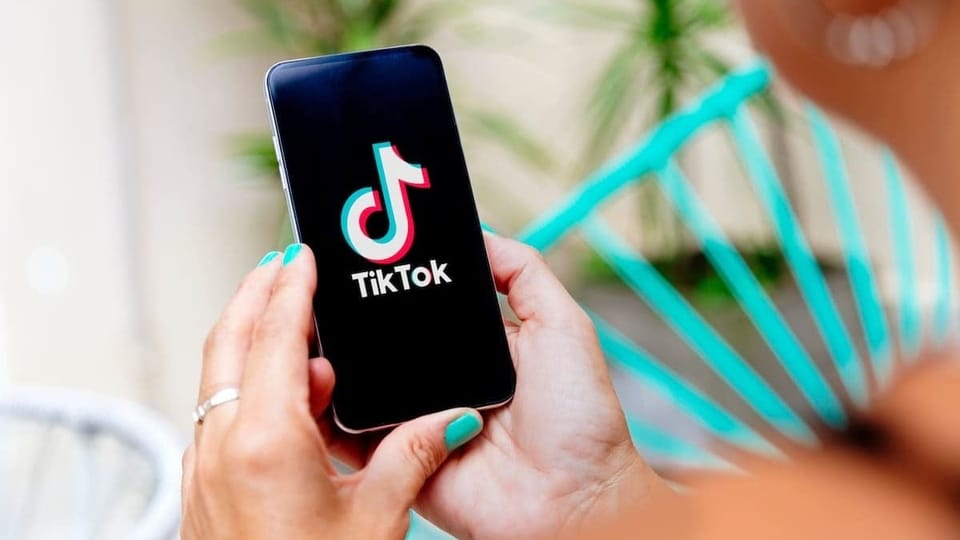 TikTok op een mobiele telefoon