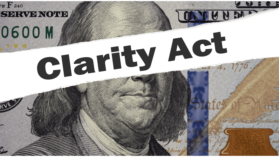 Clarity Act op Amerikaanse dollar