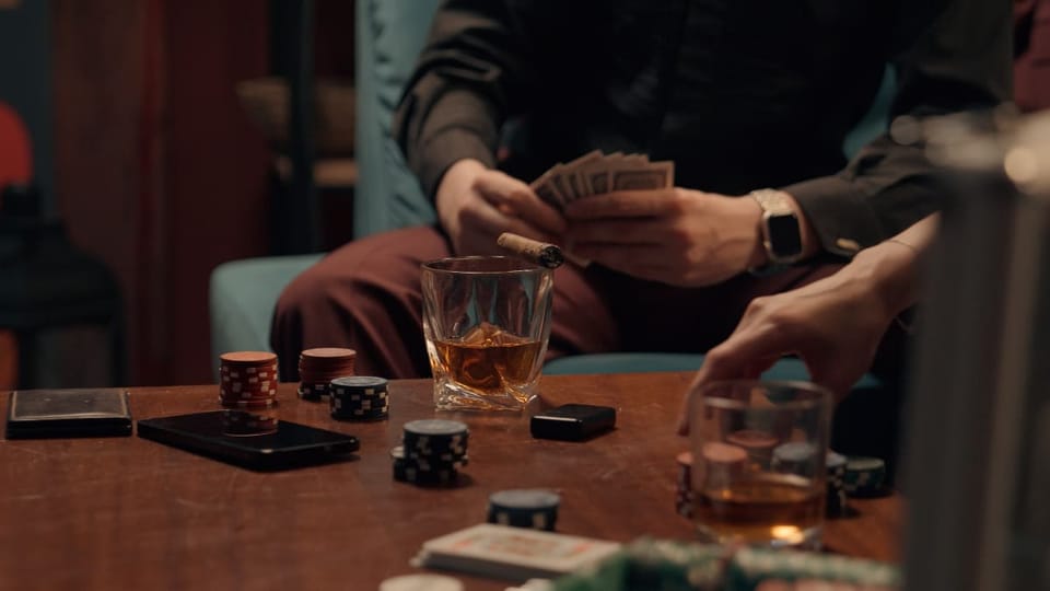 Foto van een pokeravondje